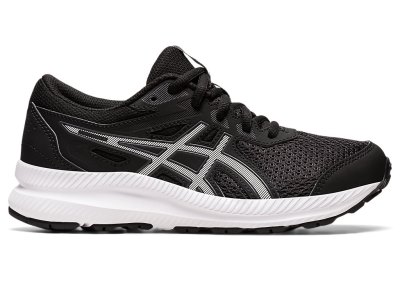 Asics Contend 8 Sports Tenisky Detske Čierne Biele | SK1139-531