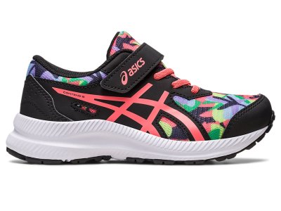 Asics Contend 8 Sports Tenisky Detske Čierne Koralove | SK4625-273