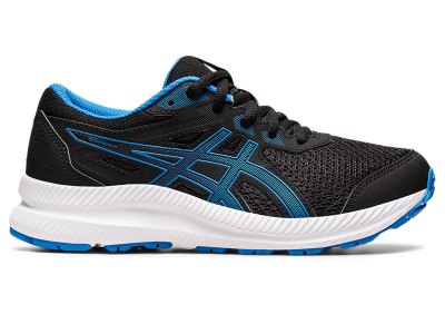 Asics Contend 8 Sports Tenisky Detske Čierne Modre | SK7668-954