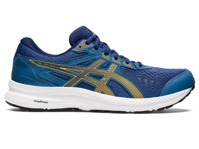 Asics Gel-contend 8 Bezecke Topanky Panske Modre Žlté | SK8320-795
