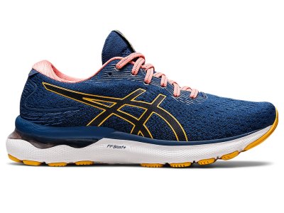 Asics Gel-nimbus 24 Bezecke Topanky Damske Čierne Modre Žlté | SK3946-435